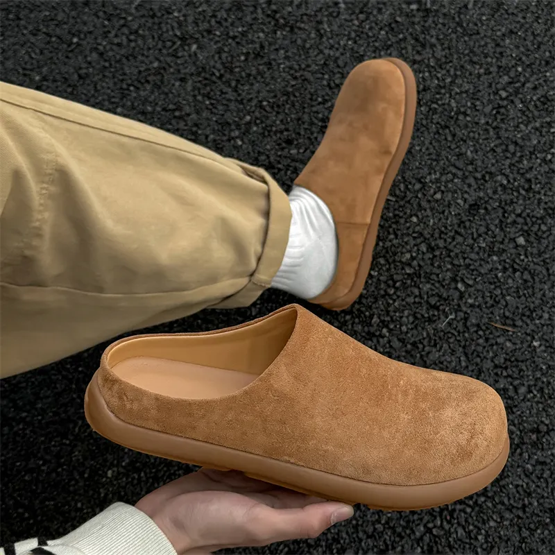 ΛOLUNKΛ Odor Resistant Abrasion Resistant Slip Resistant Closed Toe Slippers Unisex-5