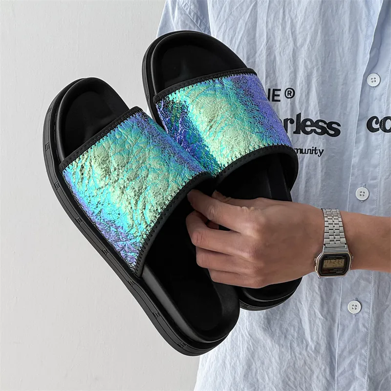 ΛOLUNKΛ Abrasion Resistant Slide Slippers Men's-7