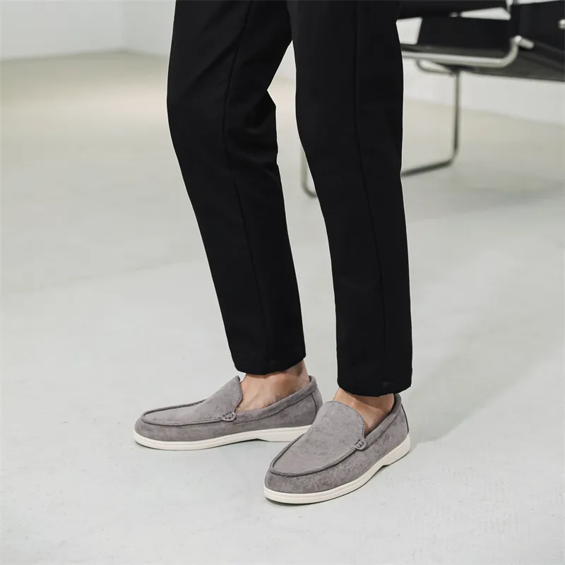 ΛOLUNKΛ Men's Casual Shoes Men Low Top Brown/Light Gray/Coffee/Dark Blue-19