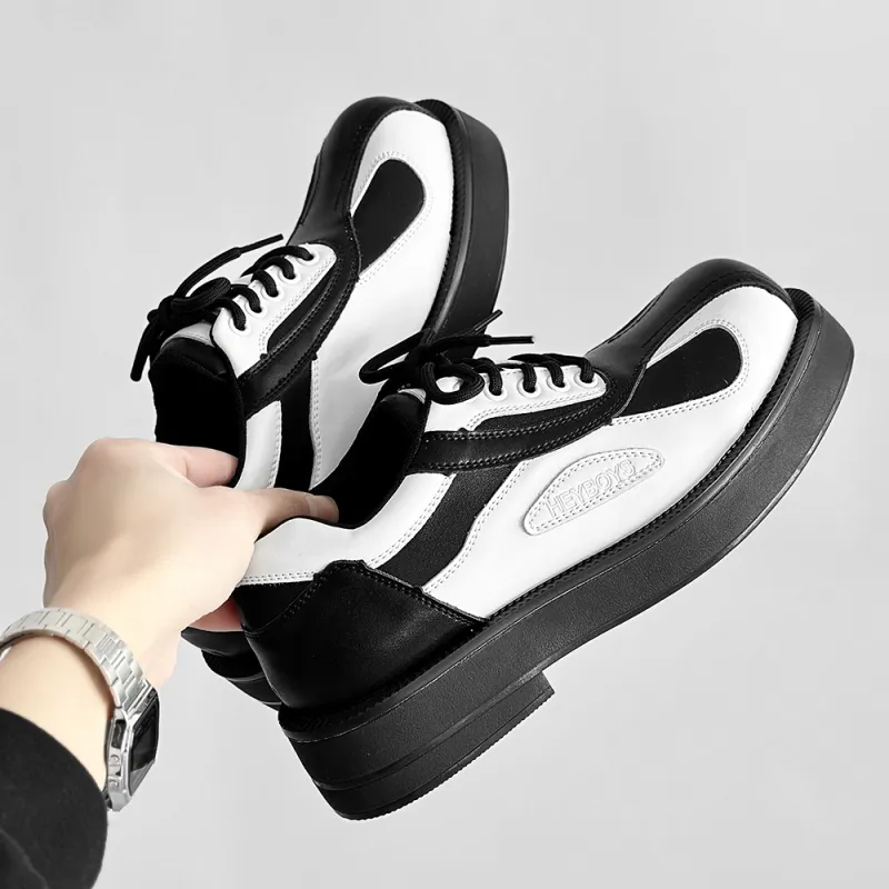 ΛOLUNKΛ Men's Casual Shoes Men Low Top White/Black-1