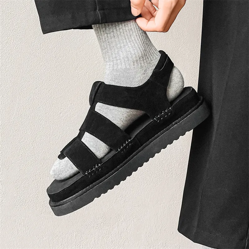 ΛOLUNKΛ Beach Sandals Unisex Black-19