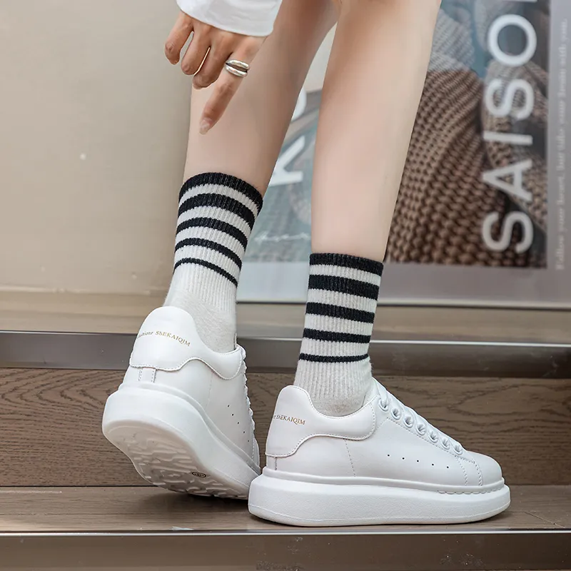ΛOLUNKΛ Height Increasing Abrasion Resistant Breathable Slip Resistant Low Top Skateboard Shoes Unisex-8