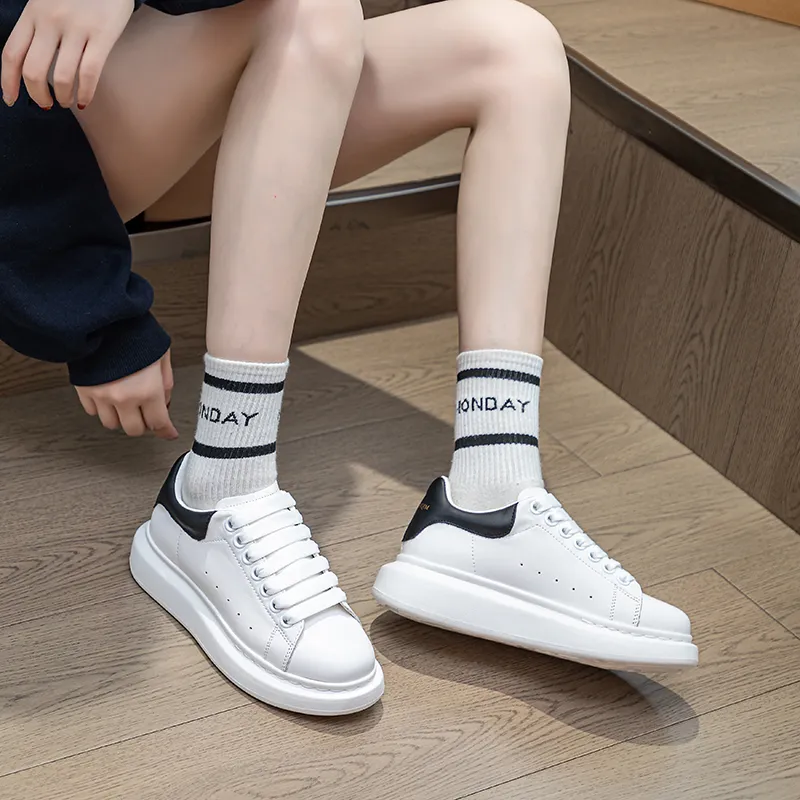 ΛOLUNKΛ Height Increasing Abrasion Resistant Breathable Slip Resistant Low Top Skateboard Shoes Unisex-4