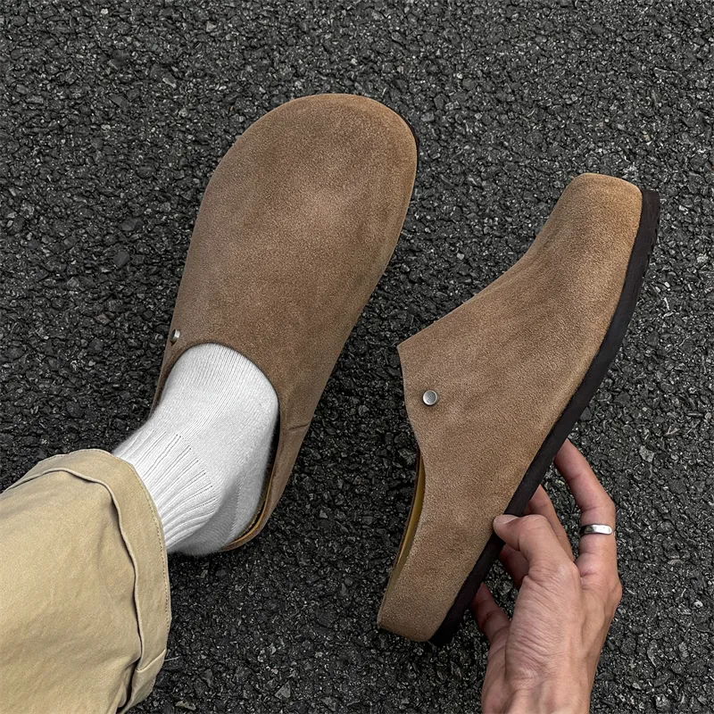 ΛOLUNKΛ Closed Toe Slippers Men's-10