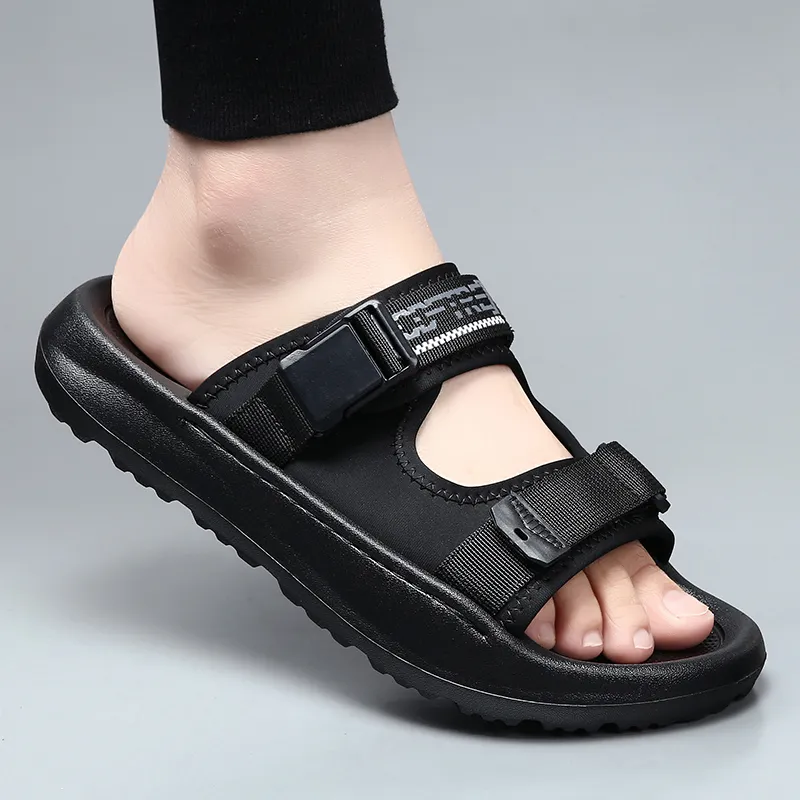 ΛOLUNKΛ Abrasion Resistant Slide Slippers Men's-5