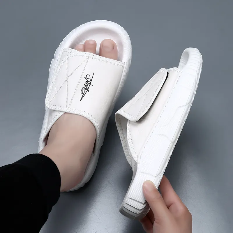 ΛOLUNKΛ Stitching Abrasion Resistant Antibacterial Slide Slippers Men's-6