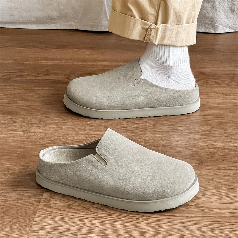 ΛOLUNKΛ Abrasion Resistant Slip Resistant Closed Toe Slippers Unisex-4