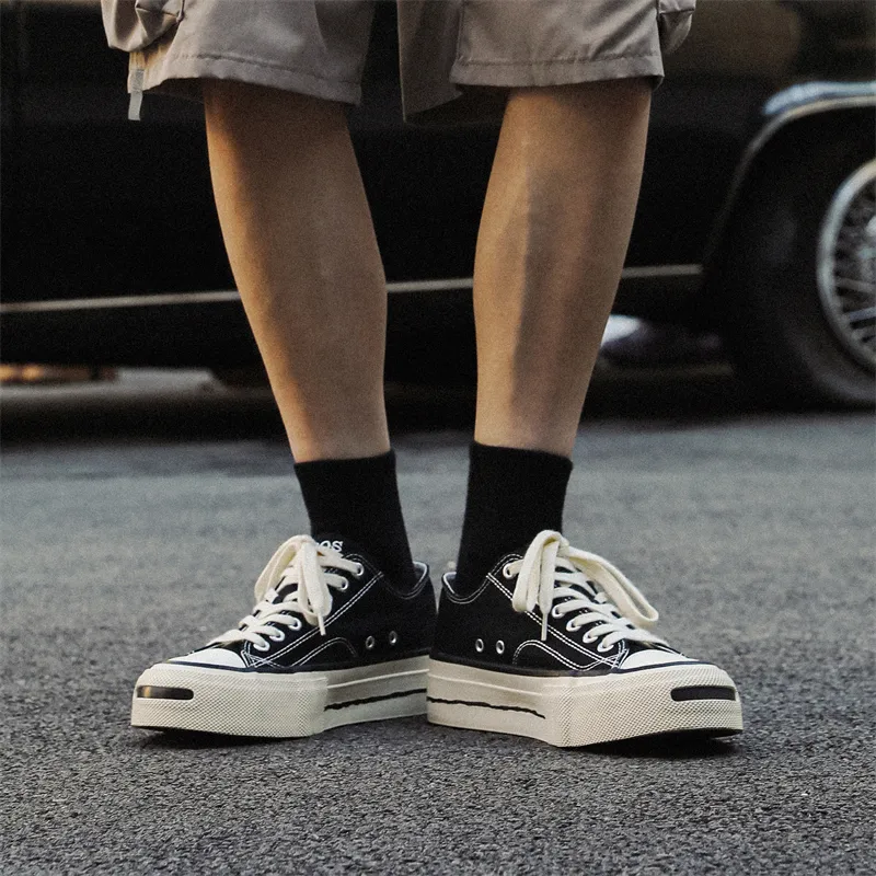 ΛOLUNKΛ Slip Resistant, Abrasion Resistant, Lightweight Low Top Skateboard Shoes Men's-5