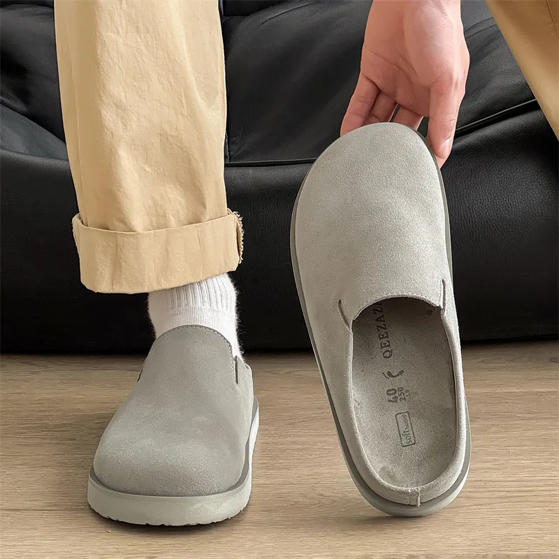 ΛOLUNKΛ Abrasion Resistant Slip Resistant Closed Toe Slippers Unisex-2