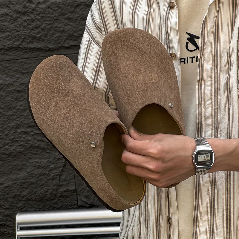 ΛOLUNKΛ Closed Toe Slippers Men's-8