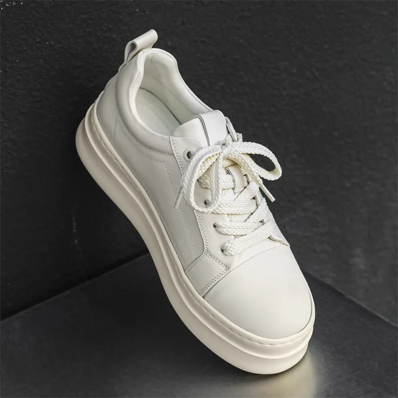 ΛOLUNKΛ Slip Resistant Lightweight Height Increasing Low Top Skateboard Shoes Men's-23