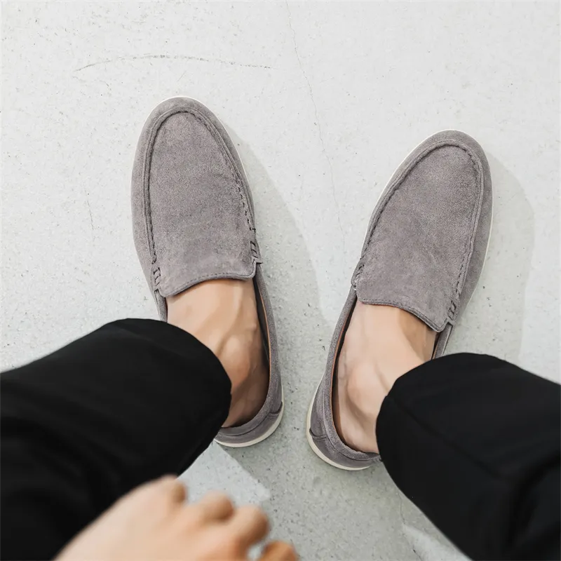 ΛOLUNKΛ Men's Casual Shoes Men Low Top Brown/Light Gray/Coffee/Dark Blue-18