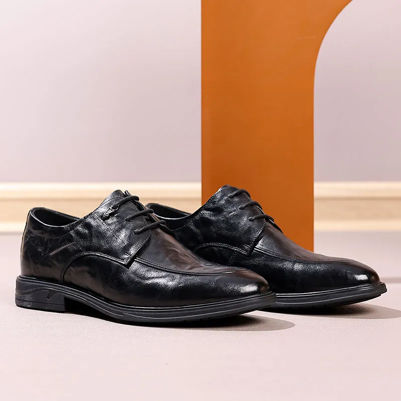 ΛOLUNKΛ Men's Casual Shoes Men Low Top Black/Brown-9