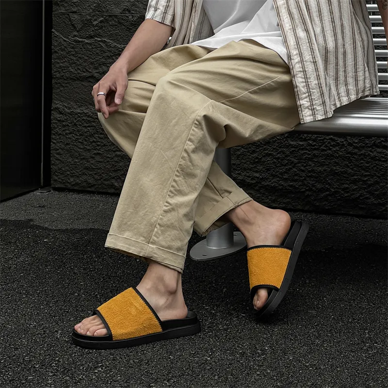 ΛOLUNKΛ Slip Resistant Slide Slippers Men's-12
