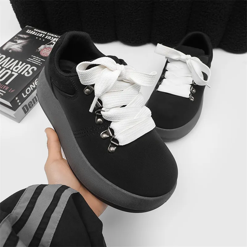 ΛOLUNKΛ Abrasion Resistant Height Increasing Low Top Casual Shoes Men's-6