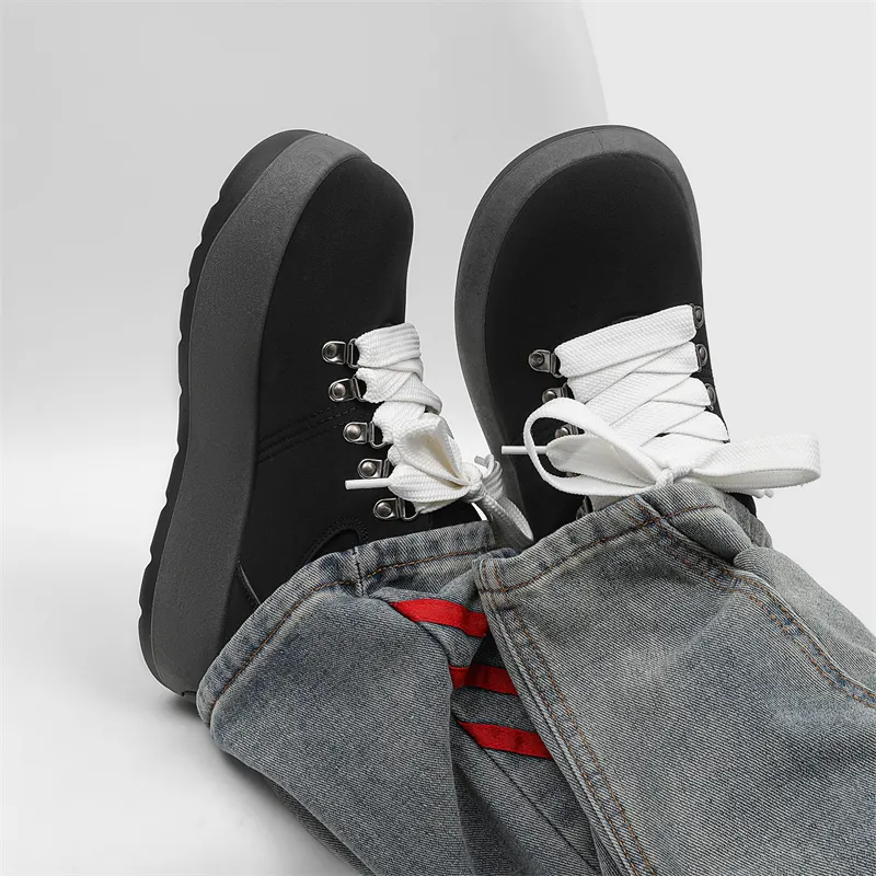 ΛOLUNKΛ Abrasion Resistant Height Increasing Low Top Casual Shoes Men's-4