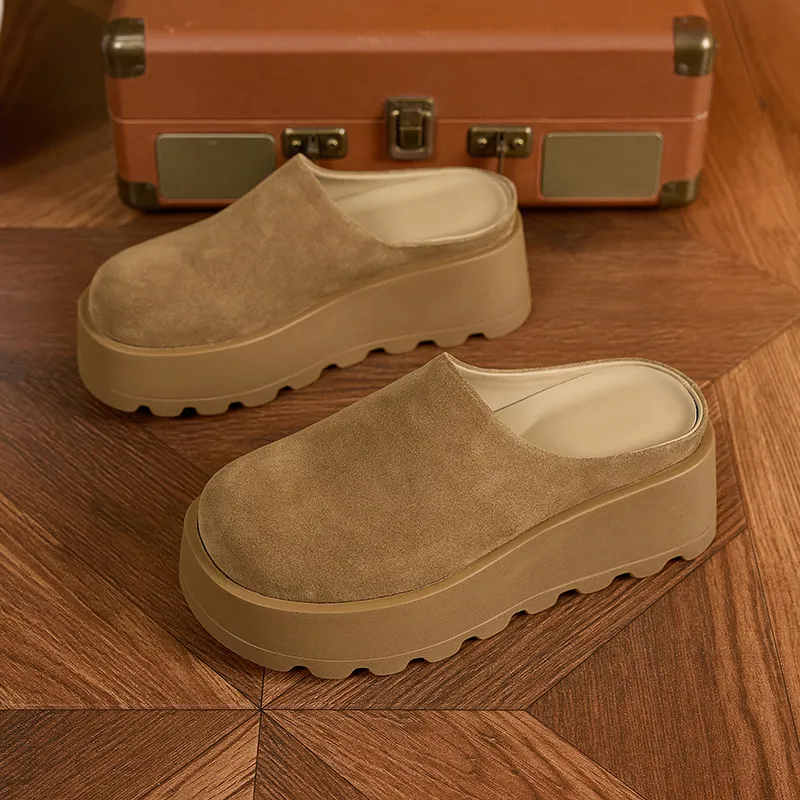 ΛOLUNKΛ Abrasion Resistant Slip Resistant Closed Toe Slippers Women's-6