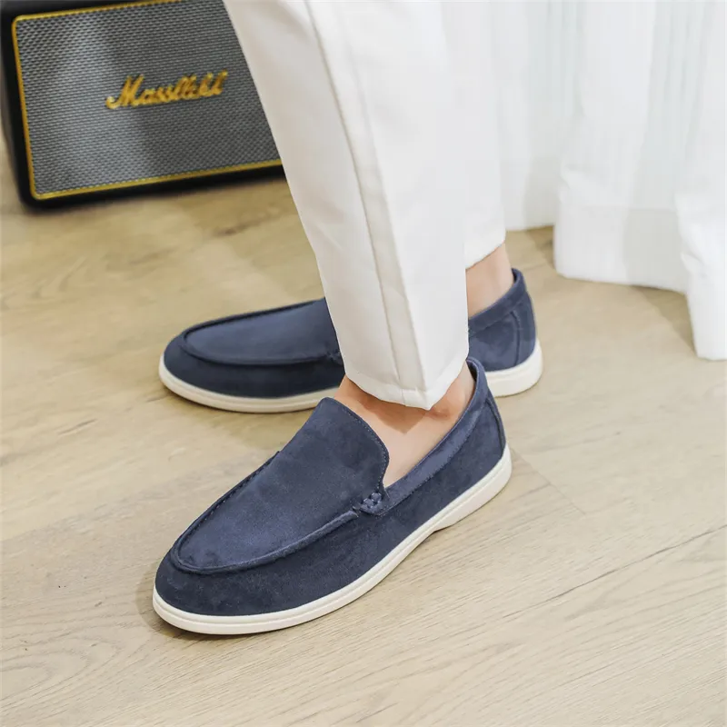 ΛOLUNKΛ Men's Casual Shoes Men Low Top Brown/Light Gray/Coffee/Dark Blue-22