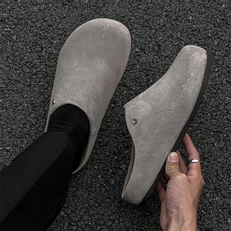 ΛOLUNKΛ Closed Toe Slippers Men's-5