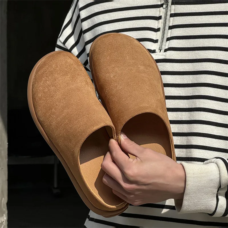 ΛOLUNKΛ Odor Resistant Abrasion Resistant Slip Resistant Closed Toe Slippers Unisex-3