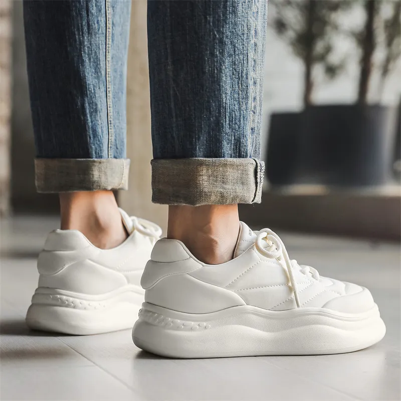 ΛOLUNKΛ Waterproof Cushioning Lightweight Low Top Skateboard Shoes Men's-2