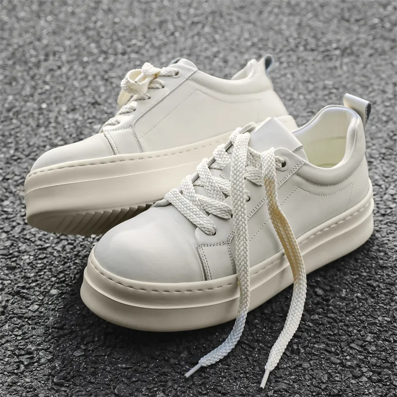 ΛOLUNKΛ Slip Resistant Lightweight Height Increasing Low Top Skateboard Shoes Men's-22