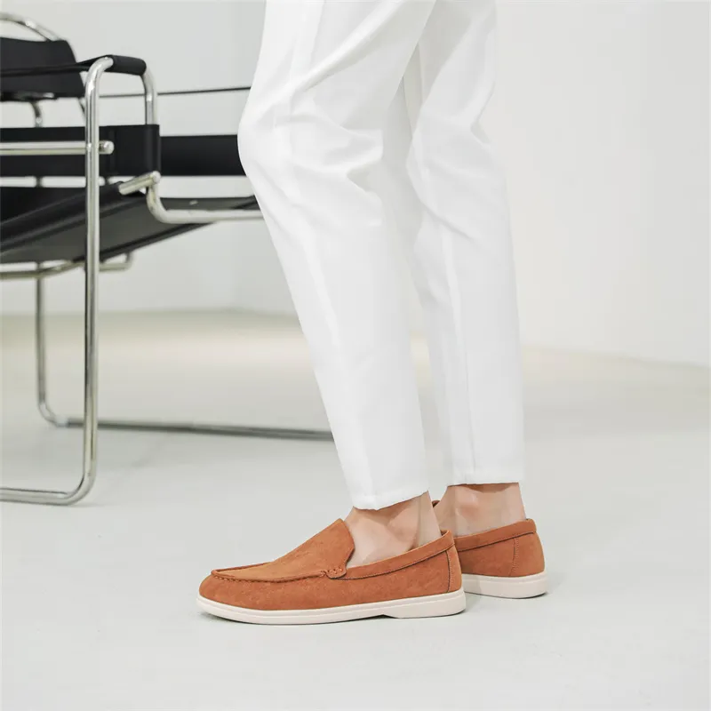 ΛOLUNKΛ Men's Casual Shoes Men Low Top Brown/Light Gray/Coffee/Dark Blue-9