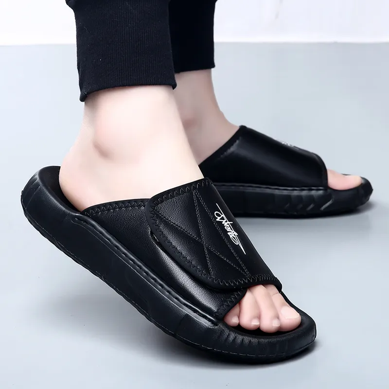 ΛOLUNKΛ Stitching Abrasion Resistant Antibacterial Slide Slippers Men's-9