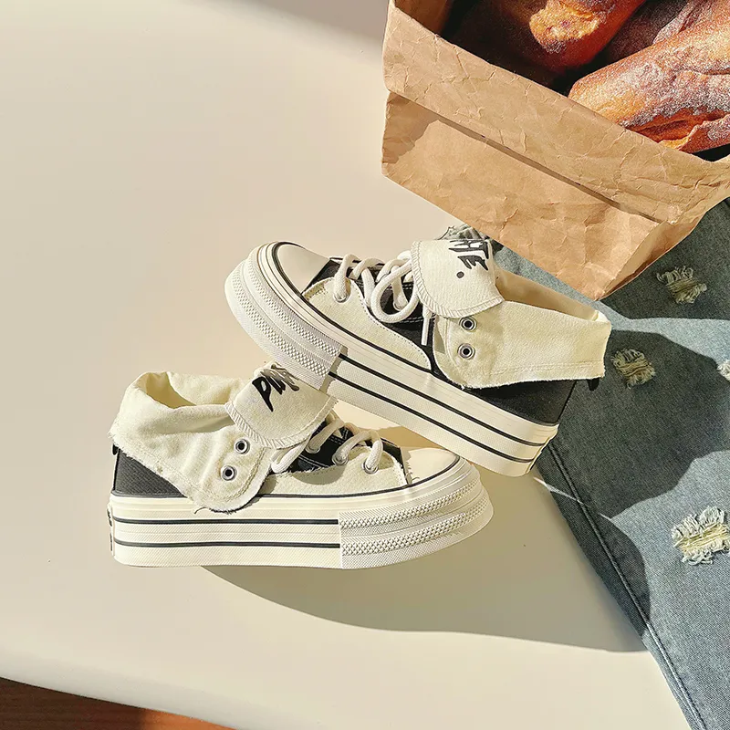 ΛOLUNKΛ High Top Canvas Shoes Women's-3