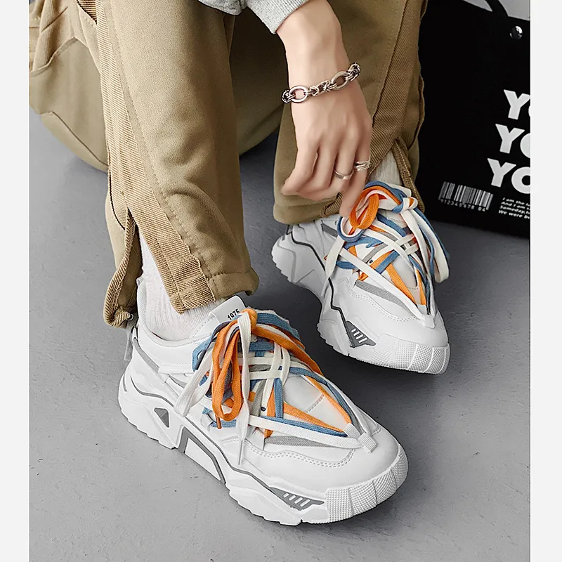ΛOLUNKΛ Abrasion Resistant Low Top Casual Shoes Men's-7