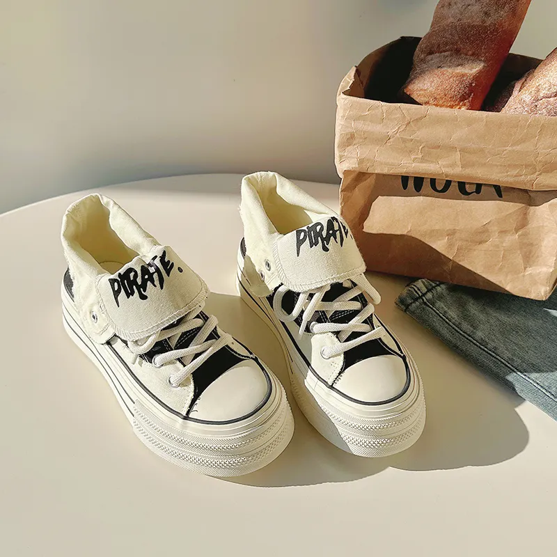 ΛOLUNKΛ High Top Canvas Shoes Women's-4