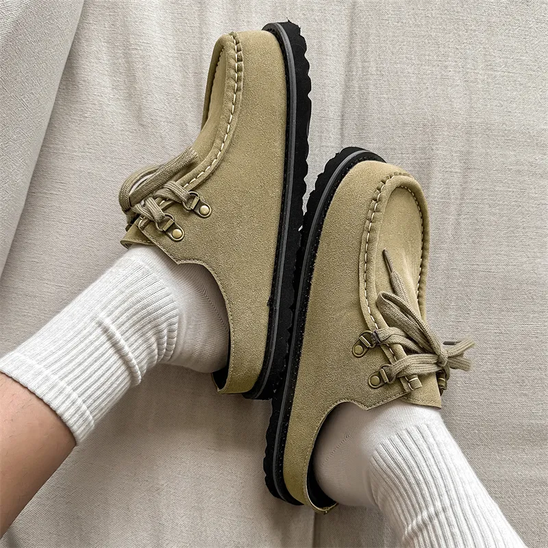 ΛOLUNKΛ Rubber Sole Abrasion Resistant Slip Resistant Closed Toe Slippers Unisex-9