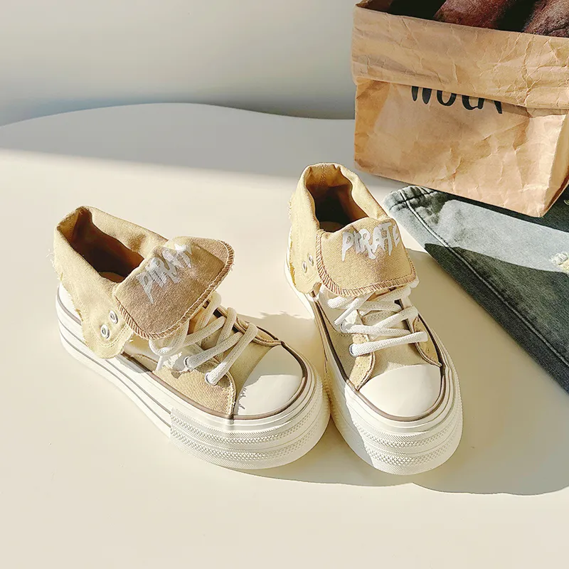 ΛOLUNKΛ High Top Canvas Shoes Women's-7