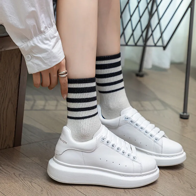 ΛOLUNKΛ Height Increasing Abrasion Resistant Breathable Slip Resistant Low Top Skateboard Shoes Unisex-6