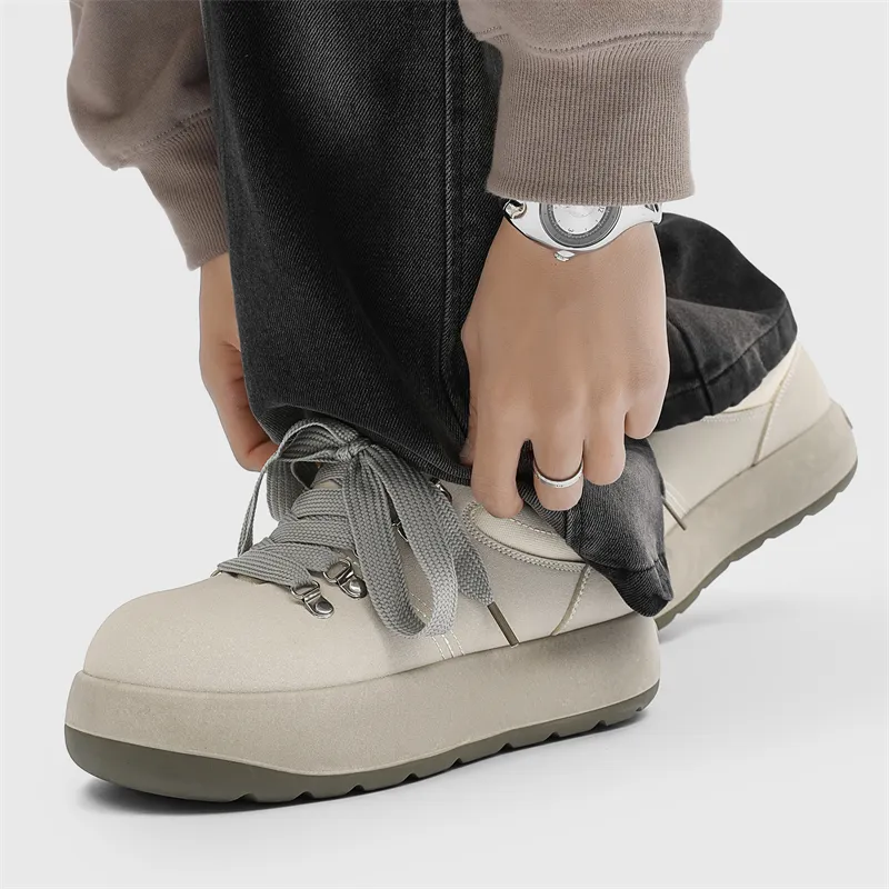 ΛOLUNKΛ Abrasion Resistant Height Increasing Low Top Casual Shoes Men's-9