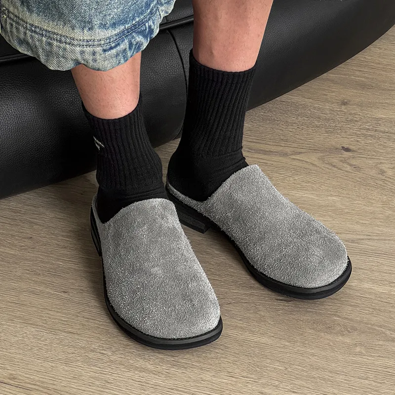 ΛOLUNKΛ Stitching Odor Resistant Slip Resistant Closed Toe Slippers Men's-33