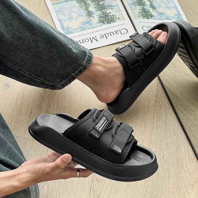 ΛOLUNKΛ Abrasion Resistant Slide Slippers Men's-4