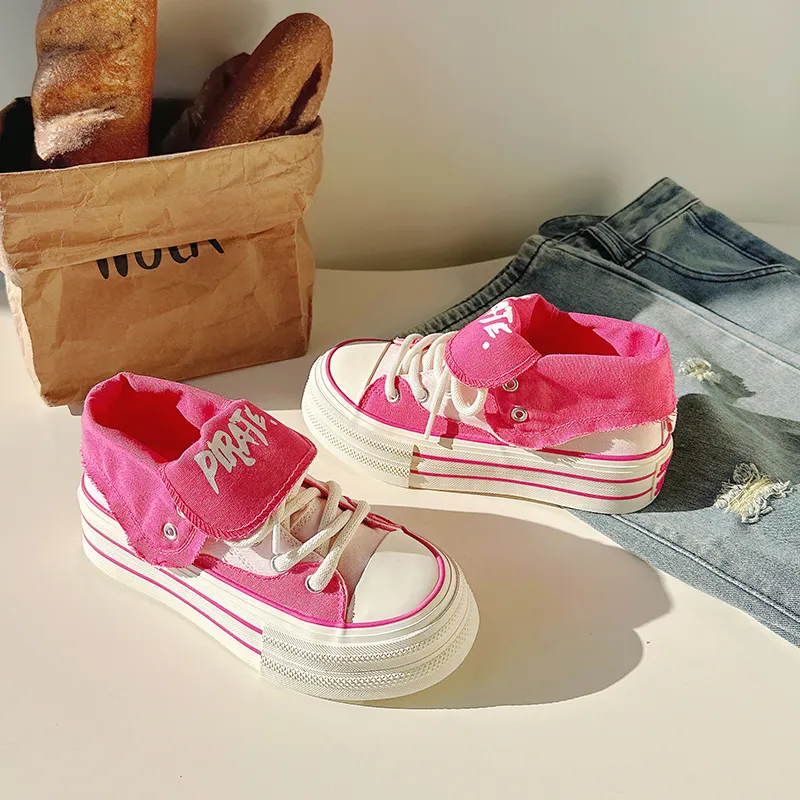 ΛOLUNKΛ High Top Canvas Shoes Women's-14
