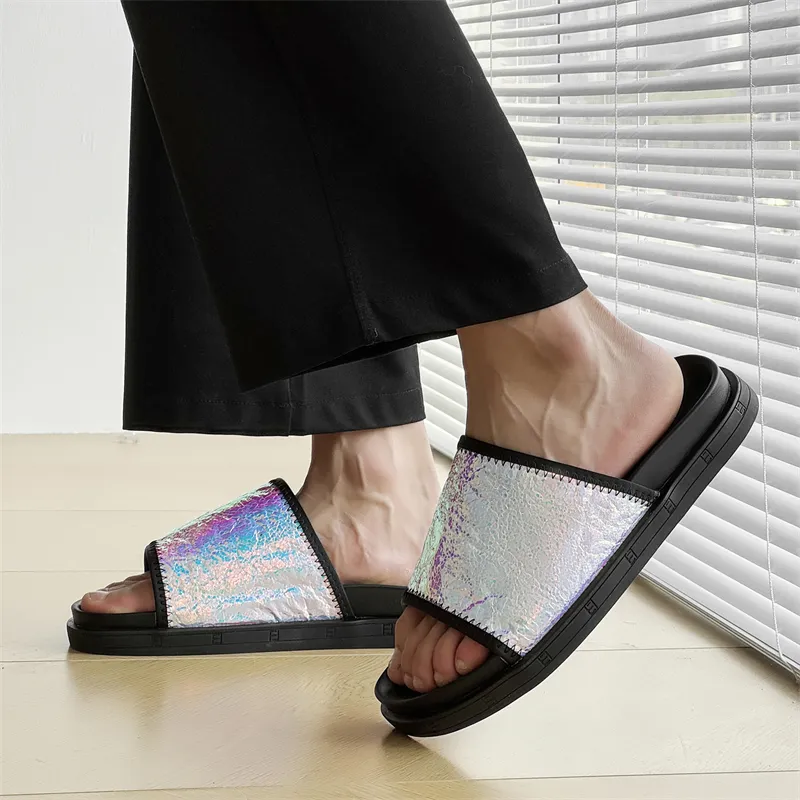 ΛOLUNKΛ Abrasion Resistant Slide Slippers Men's-3