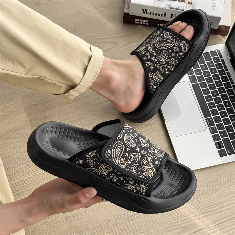 Ignition Slip Resistant Slide Slippers Men's Black-1