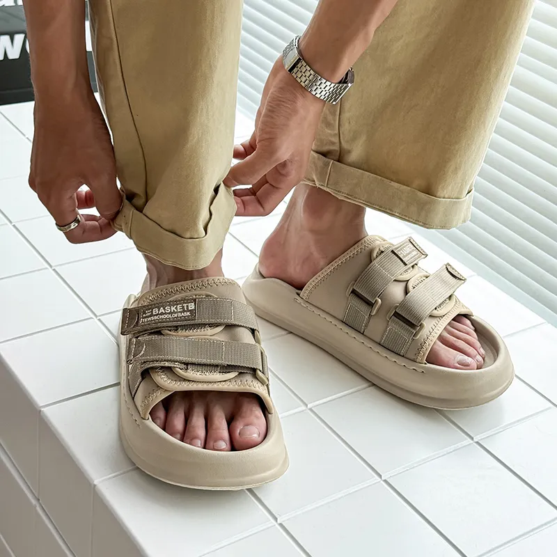 Ignition Slide Slippers Men Khaki-1