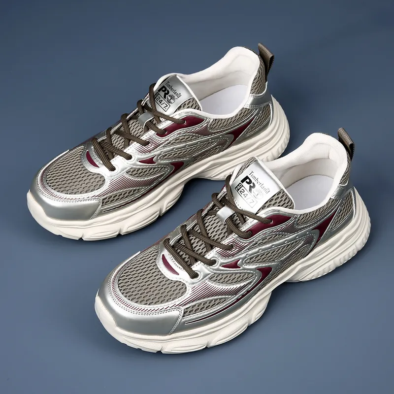 Ignition Anti Slip Wear Resistant Low Top Chunky Sneakers-3