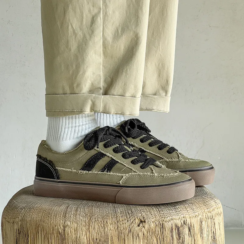 Ignition Slip Resistant, Abrasion Resistant, Lightweight, Breathable Low Top Skateboard Shoes Men's-4
