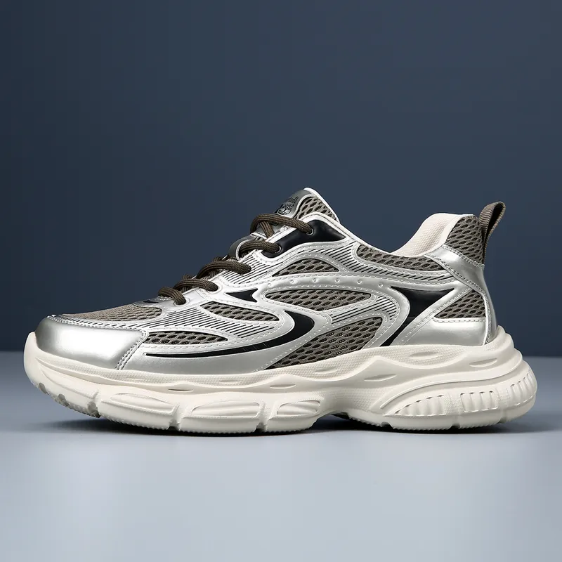 Ignition Anti Slip Wear Resistant Low Top Chunky Sneakers-8