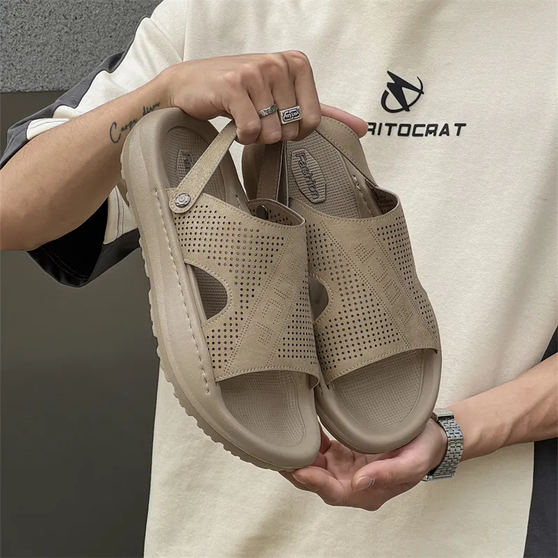 Ignition Beach Sandals Men Olive Green/Khaki-20