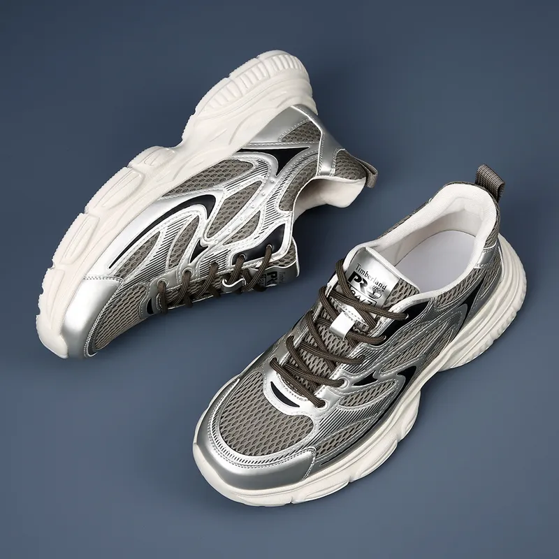 Ignition Anti Slip Wear Resistant Low Top Chunky Sneakers-12
