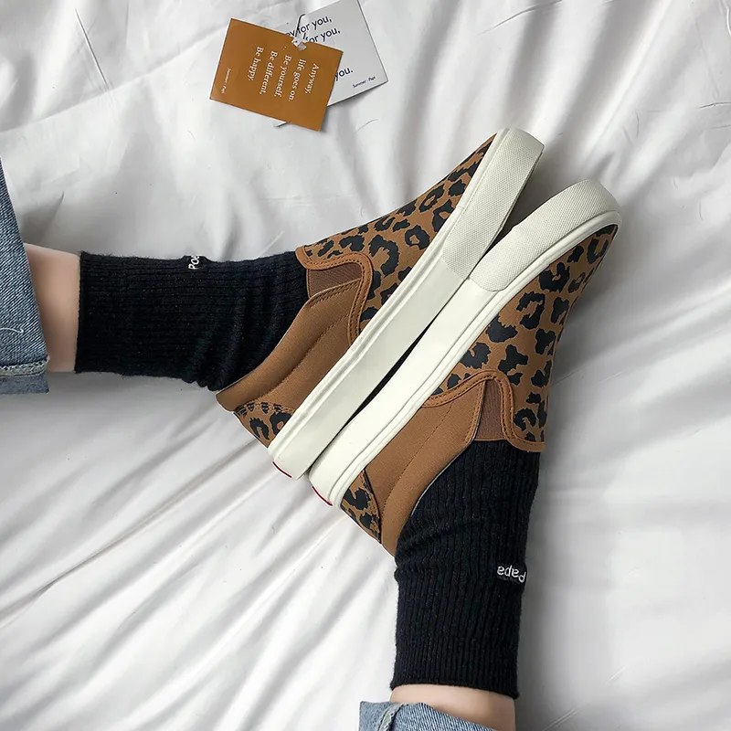 Ignition Low Top Casual Shoes Women's Leopard Print-1