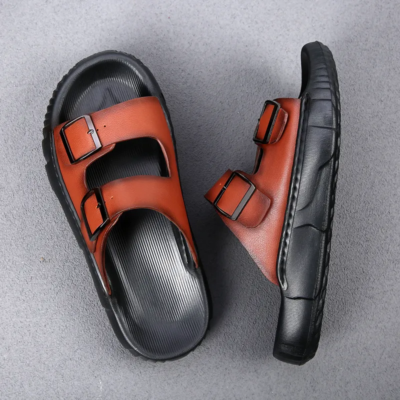 Ignition Stitching Slip Resistant Abrasion Resistant Slide Slippers Men's-5