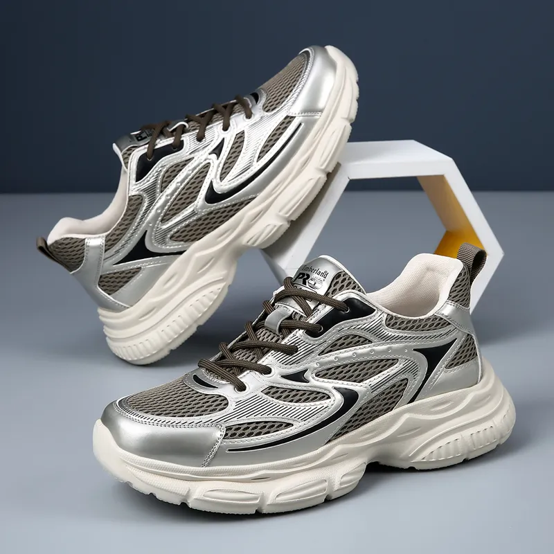 Ignition Anti Slip Wear Resistant Low Top Chunky Sneakers-10