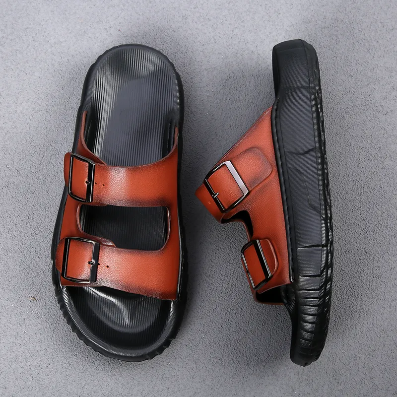 Ignition Stitching Slip Resistant Abrasion Resistant Slide Slippers Men's-6